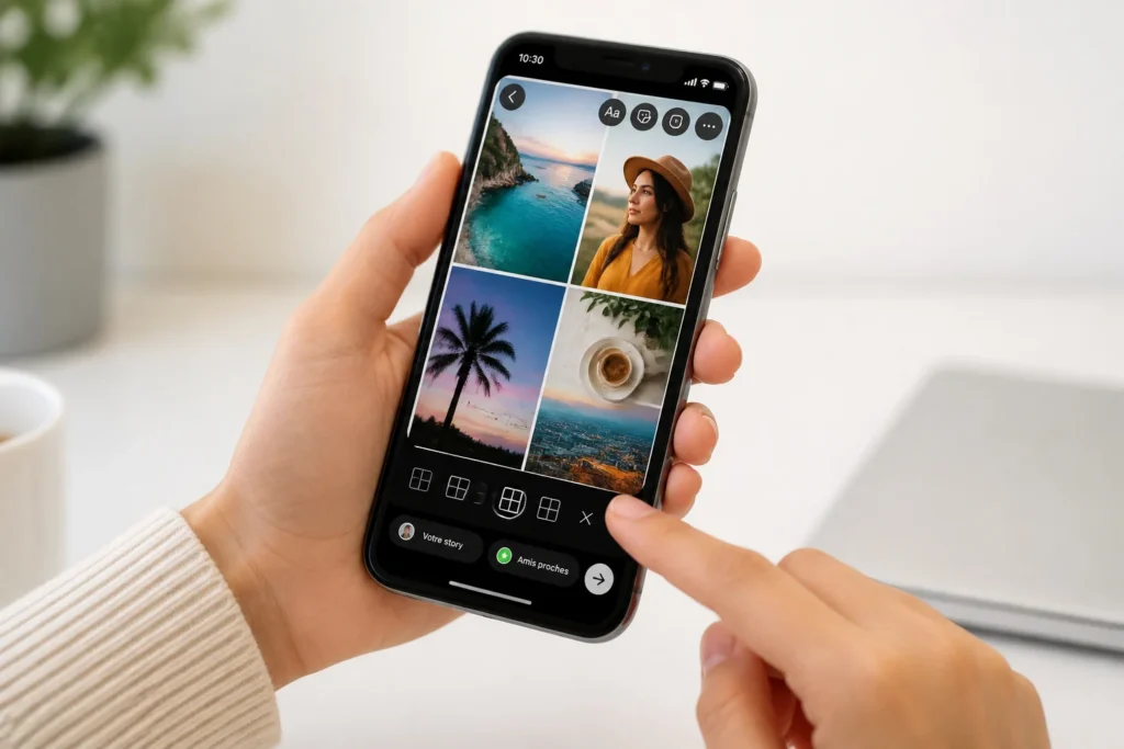 Creation de story sur smartphone