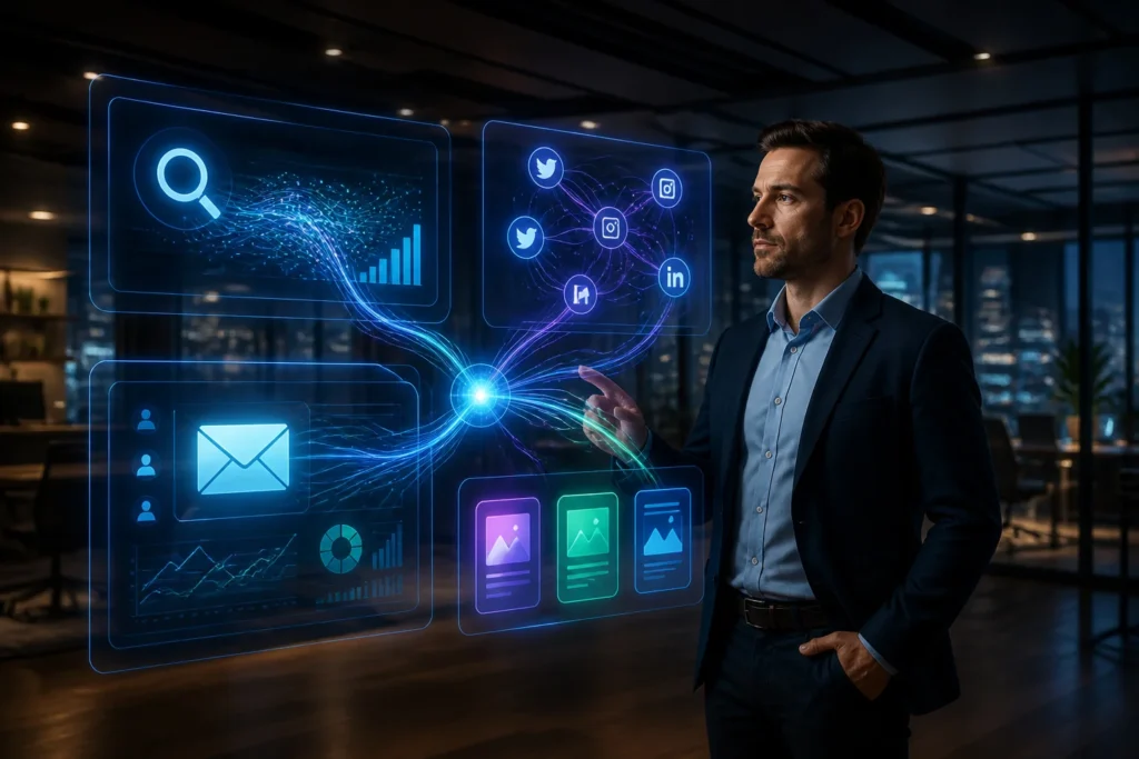 Strategie marketing numerique holographique